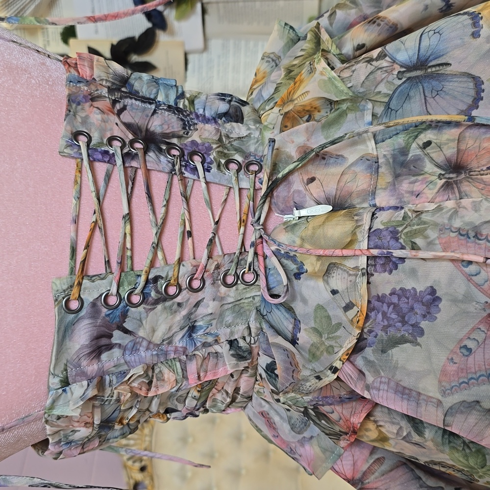 Selkie Sold Out The Butterfly Botanics Shakespeare Dress XS Multicolor - Picture 7 of 15